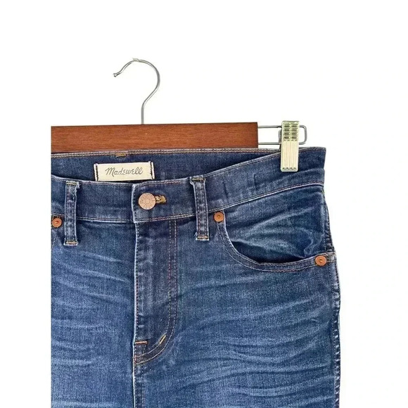 Madewell Women's 9" High Riser Skinny Denim Jeans Size 29 Medium Wash Stretch - Picture 3 of 9